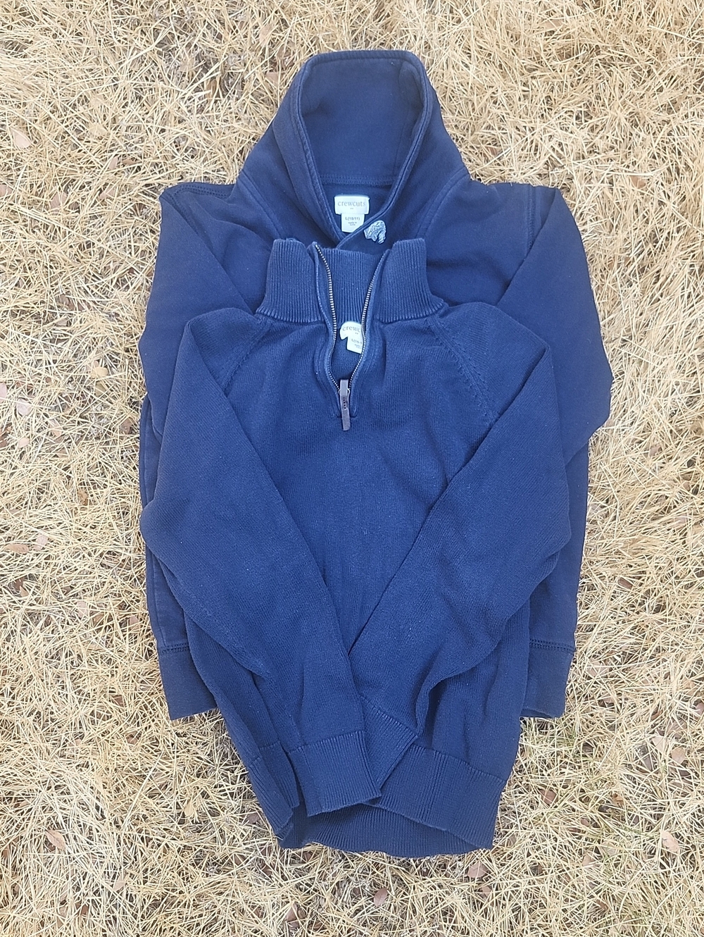 Crewcuts Navy Half-Zip Pullover Sweater (Two Styles)